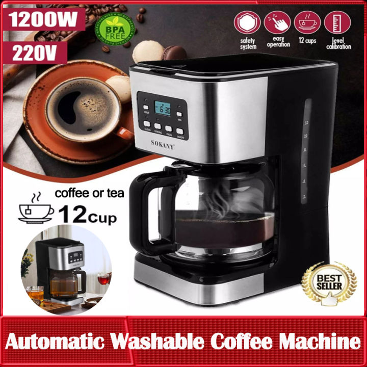 ⭐️【มีในสต๊อก+คลังสินค้าท้องถิ่น】⭐เครื่องชงกาแฟเครื่องชงกาแฟ220V เหมาะ ...