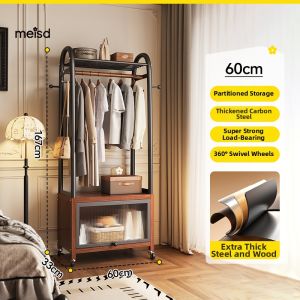 MEISD | Mobile Home Floor Standing Storage Clothing Rack