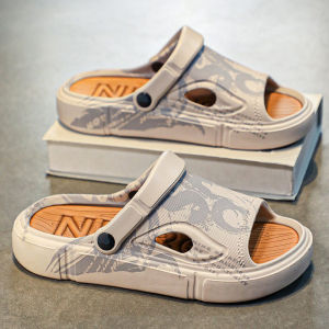 Mens Summer Sandals Anti-Slip Beach Shoes Soft Bottom Driving Casual Sports Youth Large Size Flip Flops for Teenagers