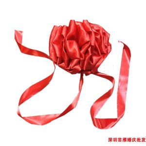 Wedding Celebration Supplies Hong Kong Version Groom Wearing Wedding Welcome Red Creative New Bridegroom Bouquet New Arrival