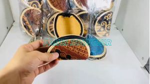 Souvenir Pernikahan Dompet Motif Batik Oval Isi 50 pcs TERMURAH