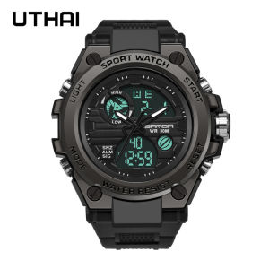 L03นาฬิกาข้อมือผู้ชายสไตล์ทหาร Jam Tangan Elektronik หน้าปัดแฟชั่น53มม. นาฬิกาข้อมือเรซิน Comfort กลางแจ้งกันน้ำเล่นกีฬาว่ายน้ำ