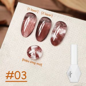 Sơn Gel Móng Tay WS Thu Đông Màu Đá Rùa 1-12 Hộp Màu Nâu Xanh Đỏ Vàng Sơn Móng Tay Gel 2025 Màu Đỏ Maillard 10ml