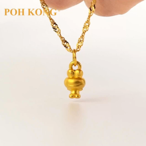 POH KONG 999/24K Gold Yuurei Neko Sama Froggy Pendant
