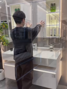 LHệ FREESHIP Tủ gương lavabo phòng tắm MILOR nhựa PVC đặc lõi cao cấp siêu bền đẹp - TC921C - Bảo hành 10 năm