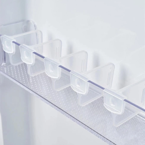 1pcs Refrigerator Partition Freely Adjustable Food Storage Rack Drugs Separating Shelve Divider