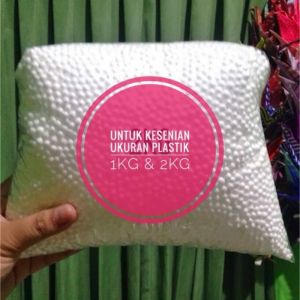 Butiran Styrofoam gabus Warna Warni isi 10 gelas Aqua termurah terlengkap Floam Foam slime