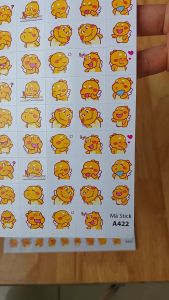 Sticker khen thưởng QOOBEE tờ A4 - 159 Stick - SP22