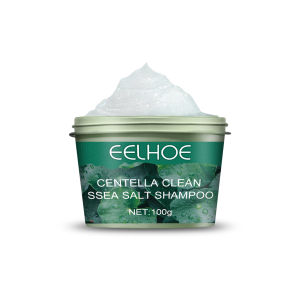 EELHOE Natural Centella Clean Sea Salt Shampoo Cream Moisturizing Hair Relieving Itching and Dandruffi Hair Treatment Exfoliating Hair Treatment Scrub Scalp Exfoliating Treatment Sea Salt Shampoo Hair Treatment