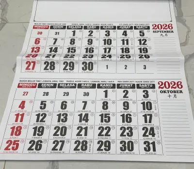 kalender kerja super jumbo full color THN 2026
