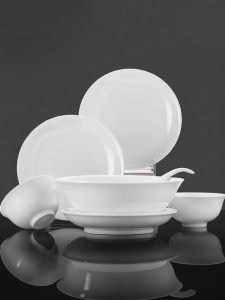 JINGDITAOCI | Fine White Porcelain Dining Set