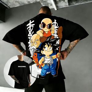 Bandai | Dragon Ball Anime T Shirt Men Women pure Cotton Short Sleeve Casual Streetwear Graphic Tee Otaku Hip Hop Tops 2026 Trendy Y2k