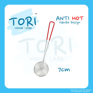 TORI HOME Stainless Steel Steamboat Ladle | Anti Hot Handle design | Senduk Steamboat Steel | Hot Pot Small Size Skimmer Sieve