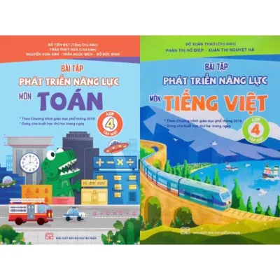Sách -(Combo 2 cuốn)Bài Tập Phát Triển Năng Lực Môn Toán+ Tiếng Việt Lớp 4 Tập 1(Kết Nối)