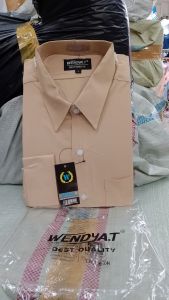 Wendya.T Kemeja Formal Reguler Warna Coksu ✓Kemeja Pria Polos Lengan Panjang