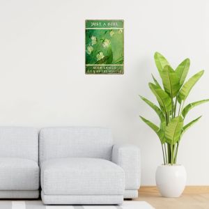CIFbuy | Vintage Lily of The Valley Metal Tin Sign Wall Art Room Decor