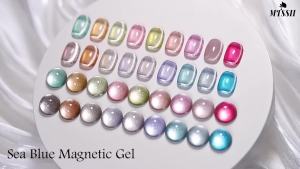 MTSSII | 10ML Nude Crystal Cat Eye Magnetic Gel Nail Polish Shimmer Glitter Soak Off UV LED Gel Varnish Semi Permanent Magnet Nail Art