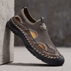 SHIYAN | Men Large Size Breathable Mesh Hole Outdoor Sandals