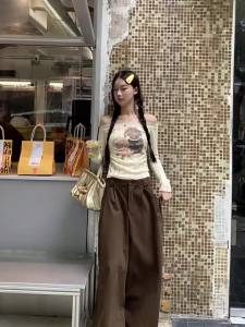 Spicy Design Lace Knit Off-Shoulder T-Shirt Summer New