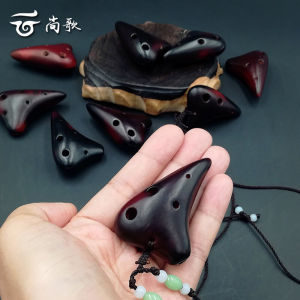Mini 6-Hole Ceramic Flute Necklace Portable Instrument Learning Bird Call High Pitch F-Sharp Gift Souvenir จาก Shandong