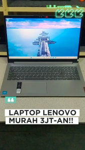 ( Best Seller ) Laptop Bisnis dan Multitasking Lenovo IP Slim 15IJL7 - Intel N4500 16GB RAM 256GB SSD 15.6" Cloud Grey - Windows + Office