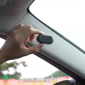 Solar Powered Car Fake Security Light Blue/Red Flashing Simulated Dummy Alarm Wireless Warning Anti-Theft Caution Lamp Strobe