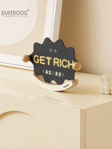 Modern Minimalist TV Cabinet Decorative Clock Tabletop Decoration Home Living Room Creative Wooden Artifacts EMITDOOG