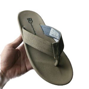 Sandal Jepit Pria Kulit Sintetis - Sandal Casual Outdoor Nyaman - Brand Budak Bandung Original