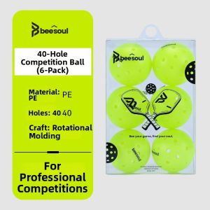 Beesoul | Professional 40 Hole Pickleball for Indoor and Outdoor