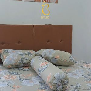 Bylio - Sprei King no 1 180x200 Tinggi 20 Bantal 2 Guling 2 Anti Geser Double Elastic Home made