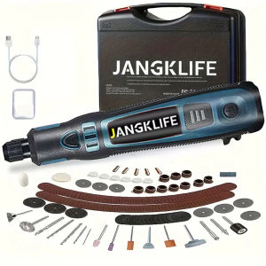JANGKLIFE USB ชุดเครื่องมือโรตารี่ไร้สายงานไม้แกะสลักปากกา DIY สําหรับเครื่องประดับแก้วโลหะ Mini Wireless เจาะ