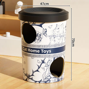 MONLEYTA | Double Layer Cat Scratching Board Cat Nest Corrugated Paper Wear Resistant Cat Claw Board Hideaway House For Kittens
