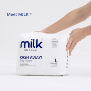 [BUNDLE] MILK Baby Diaper Yoga Pants M168 L144 XL120 XXL96 (4 packs)