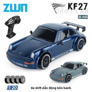 Xe Điều Khiển Từ Xa Mô Hình Xe Đua Chuyên Nghiệp Tỷ Lệ 1:20 KF27 Có Đèn LED 4 Bánh Dẫn Động Tốc Độ Cao Đồ Chơi Điều Khiển Từ Xa Cho Trẻ Em