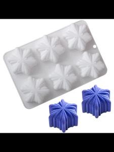 6-Cell Tulip Bud Shape Design Silicone Mousse Cake Moulds Chocolate Mold DIY Candle Mold Dessert Tools Kitchen Bakeware