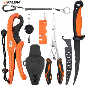 RALERA Fishing Gear and Equipment Fish Grip Split Ring Hook Remover PE Line Fishing Pliers Fillet Knife Fishing Tackle Kit