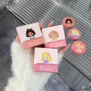 Gege Bear Peach Air Cushion Blush Low Saturation Enhances Fair Complexion @ 戈戈小熊茶茶桃色气垫腮红 低饱和纯欲风日常显白胭脂