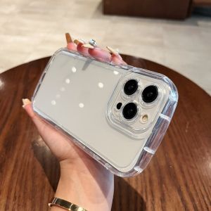 Transparent Silicone Phone Case For iPhone 17 Pro Max 18 13 11 16 15 14  12 17 Air 7 8 Plus XR X Xs 17Promax Shockproof  Cover