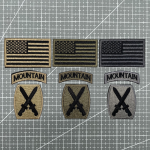 Magic Stick Badge Embroidered Mountain Division Tactical Morale Patch Long Strip Qualification Badge Military Fan Gear