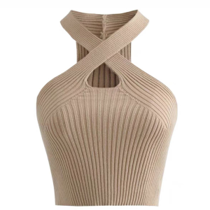 🦋 VEVE Korean Style Women Simple Vest Plain Halter Neck Sleeveless croptop for women