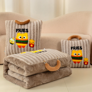 Gối Gối Nướng Hai Trong Một Cầm Tay Dày Cho Giấc Ngủ Trưa Tại Văn Phòng Và Xe Hơi Đệm Lưng Hình Chữ Nhật Hiện Đại Tối Giản