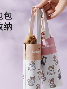 HUIESON ร่มอุ้งเท้าแมวน่ารักใหม่ร่มพับสามทบห้าทบร่มลายการ์ตูนครีมกันแดดแบบพาราโซลยางสีดำแบบพกพาร่มกระเป๋า