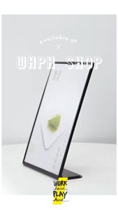 WHPH Shop ป้ายตั้งโต๊ะ ป้ายเมนู a4 a5 a6 ป้ายราคา ทรง L minimal ของตกแต่งร้านกาแฟ ร้านขนม คุณภาพงานส่งออก