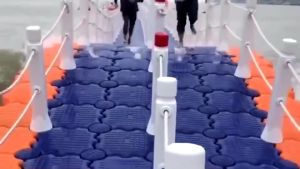 SPEEDS Handrail Tiang Kubus Apung Bahan HDPE 138cm Dermaga Apung 3 Lubang Magic Float 001-1602