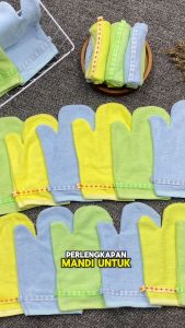 (Bahan Lebih Tebal) Washlap Sarung Mandi Bayi New Born Bayi Waslap Perlengkapan Baby Bath / Washlap Handuk Jari Kado kiosbalitafawa