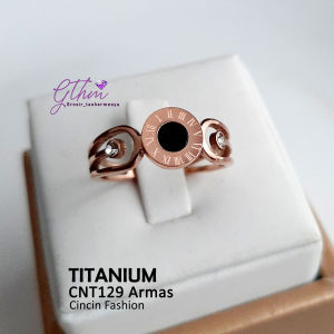 Cincin Armas Keren Ori Titanium Elegan Awet Anti Luntur Aman dipakai sehari-hari Model Stylish untuk anda yang berjiwa muda cocok dipakai pesta kondangan hari raya lebaran kado hadiah cnt129