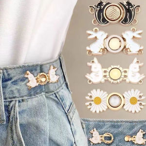 เนื้อหา กระดุมเอวกางเกงยีนส์เอวใหญ่ ปรับขนาด ได้กระโปรง เล็บปุ่ม คงที่