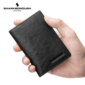 Leather Card Holder Mens Ultra-Thin Wallet Cowhide Anti-Magnetic Card Clip Driving License Document Cover Stylish Functional Bag