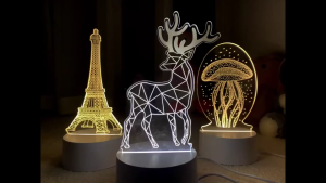 <𝙇𝙖𝙯𝙈𝙖𝙡𝙡> 3D Creative Night Bedroom Energy Saving Lamp Light Gift Souvenir Desktop Bedside