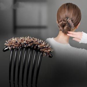 Kẹp Tóc búi dễ dàng có hạt pha lê